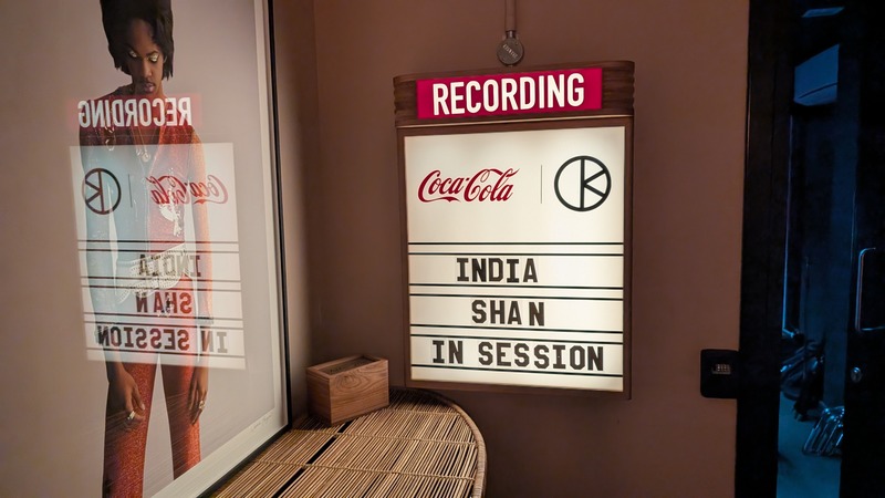 Recording session lightbox